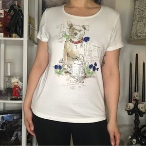 Karen Scott doggie shirt